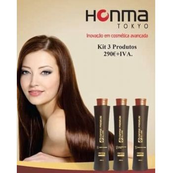 Professional HONMA TOKYO Coffee Premium Hair Treatment 3 Steps 1000ml Each